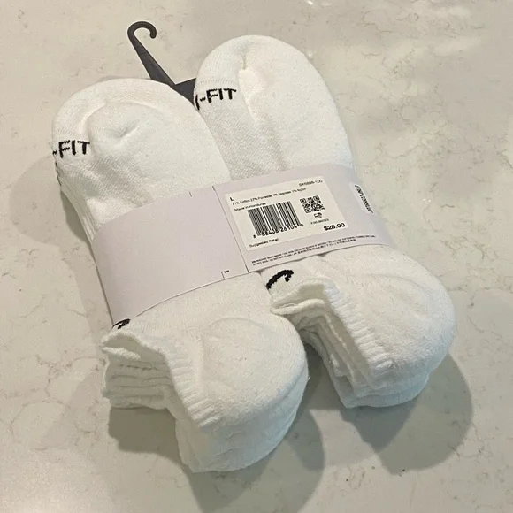 NWT Nike Everyday Plus White Socks - Picture 2 of 2